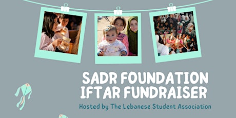 Sadr Foundation Iftar Fundraiser