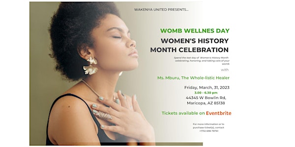 Womb Wellness Women's History Month Celebration