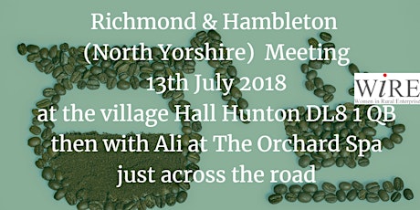 Richmond & Hambleton WiRE Meeting - July 2018 - 10:00am - 12:00pm primary image