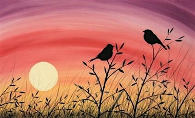 Birds at Sunset Paint Party