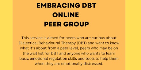 Embracing DBT Peer Group Session 1