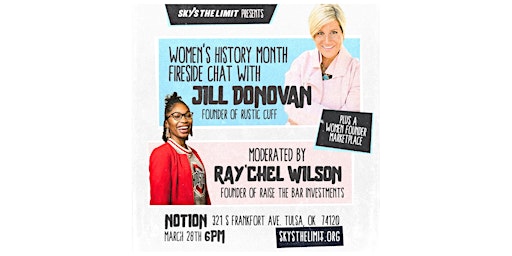 Women's History Month Marketplace with a Fireside Chat with Jill Donovan.