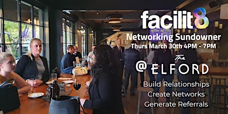 Facilit8 Networking Sundowner - 30th March primary image