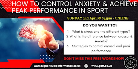 How to Control Anxiety & Achieve Optimal Arousal for Sports Performance