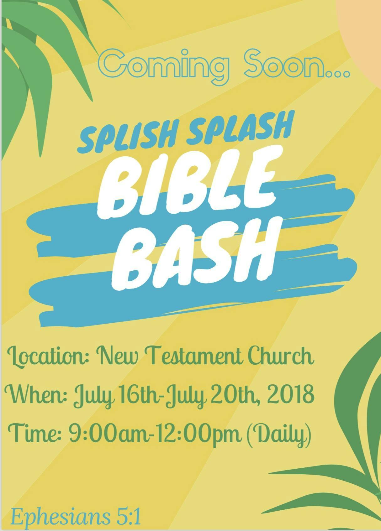 Splish Splash Bible Bash 
