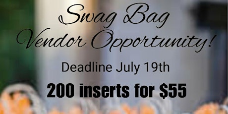 Swag Bag Vendor Opportunity  primary image