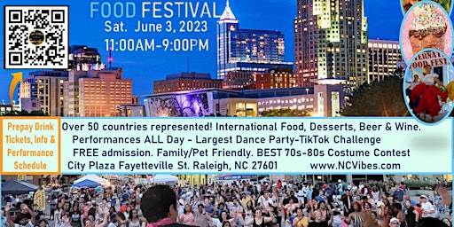 Imagem principal de Raleigh's International Food Festival-FREE Admission