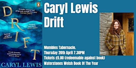 Caryl Lewis Drift. Book Launch. Welsh Book Of The Year primary image