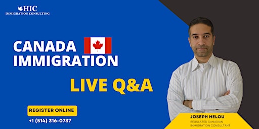 Canada Immigration - Live Q&A [ENGLISH] (Montreal) primary image