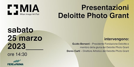 PREMIO Presentazione Deloitte Photo Grant