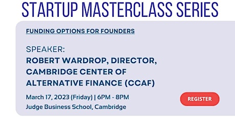 Hauptbild für Funding Workshop - CUTEC Start-Up MasterClass Series