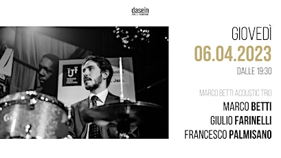 Marco Betti Acoustic Trio | Champagne x Live Music