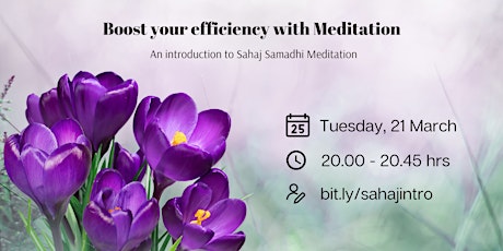 Boost your efficiency with Meditation primary image