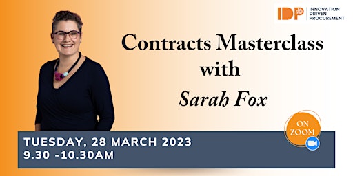 The Innovation Driven Procurement Project - Contracts with Sarah Fox
