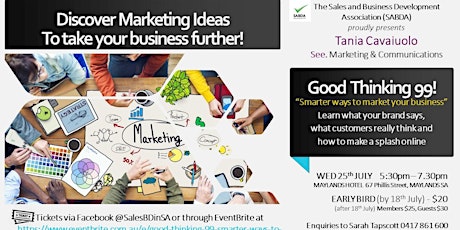 “Good Thinking 99 - smarter ways to market your business” primary image