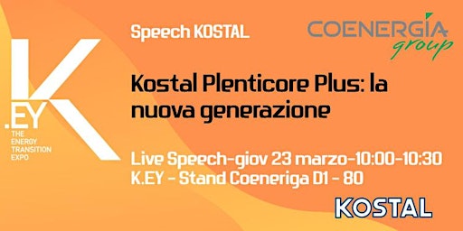 Coenergia a K.EY Stand D1 80 - Kostal Plenticore Plus: la nuova generazione