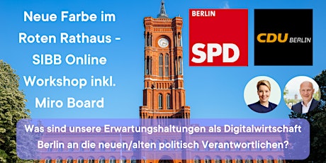 Neue Farbe im Roten Rathaus - SIBB Online Workshop inkl. Miro Board