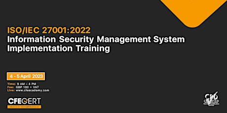 ISO/IEC 27001:2022  ISMS Implementation -  ₤180