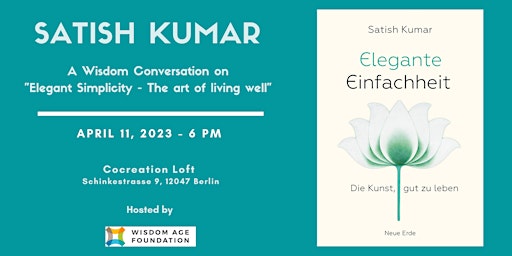 A Wisdom Conversation and Book Launch with Satish Kumar