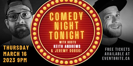 Imagen principal de Comedy Night Tonight with Keith Andrews and Jeremy Dobski