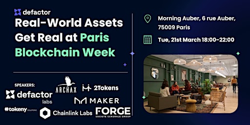 Real-World Assets Get Real at Paris Blockchain Week