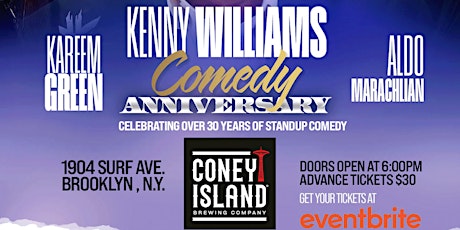 Kenny William Comedy Anniversary