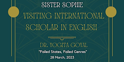 Sister Sophie Visiting International Scholar in English