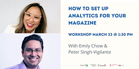 Imagem principal do evento Workshop 1: How To Set Up Analytics For Your Magazine