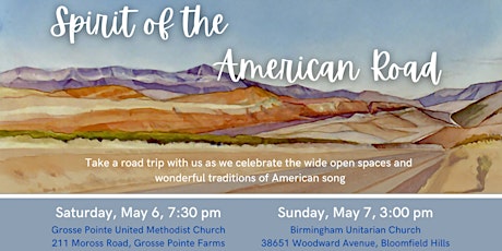 Spirit of the American Road - May 7 - Birmingham Unitarian Church