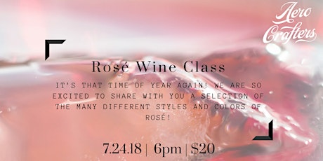 Rose Wine Class primary image