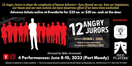 12 ANGRY JURORS - Play based on the Award-Winning TV Movie "12 Angry Men"