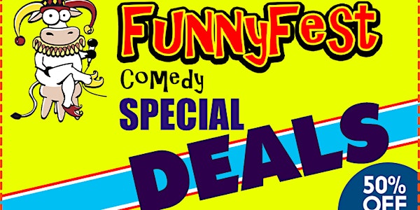 BANNER AD & Tickets at www.FUNNYFEST.com to 23rd Annual FunnyFest Comedy