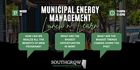 Municipal Energy Management Lunch & Learn