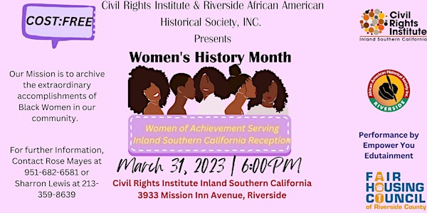 Women of Achievement Serving Inland Southern California Reception