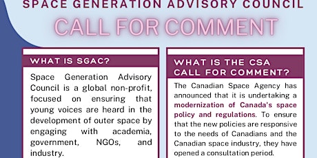 Canadian Youth Virtual Town Hall for Canadian Space Policy