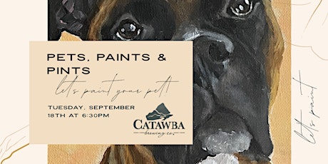 Pets, Paints & Pints at Catawba Brewing