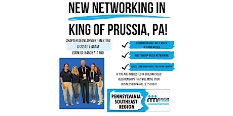 New Networking Opportunity in King of Prussia primary image