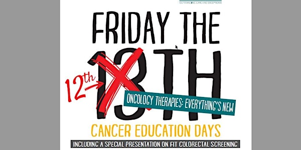 Cancer Education Day:  October 2018 