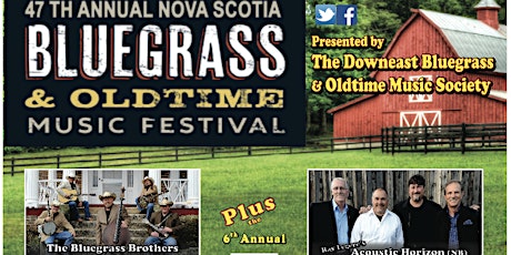 47th Annual Nova Scotia Bluegrass & Oldtime Music Festival July 26-29, 2018 primary image