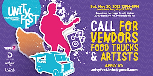 Philadelphia. UNITY Multicultural Festival. Call for Vendors