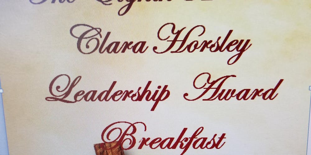 Clara Horsley Leadership Award Breakfast Tickets Sat Sep 29 2018 Clara Horsley Leadership Award Breakfast Tickets Sat Sep 29 2018 At 9 00 Am Eventbrite