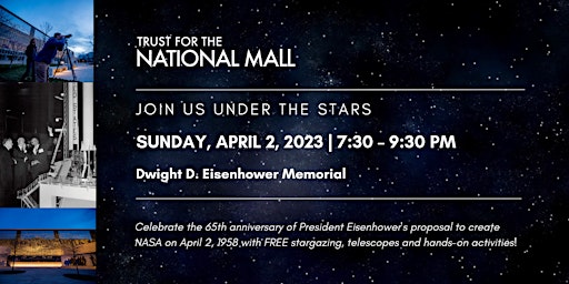 Image principale de Eisenhower under the Stars: free stargazing event with telescopes