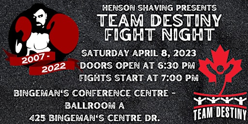 Henson Shaving Presents: Team Destiny Fight Night