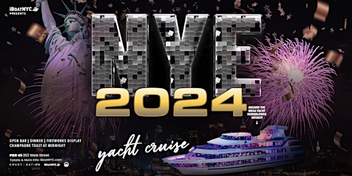 New York New Year's Eve Fireworks Party Cruise 2024