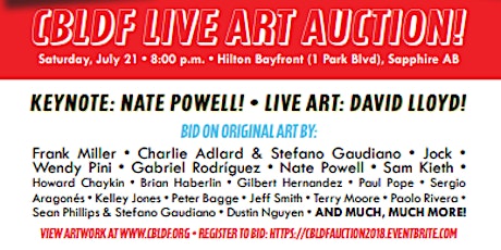 CBLDF Comic-Con Art Auction, Presented by IDW & San Diego Comic Art Gallery