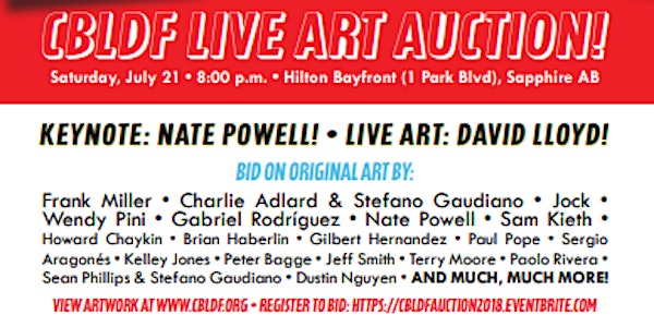 CBLDF Comic-Con Art Auction, Presented by IDW & San Diego Comic Art Gallery