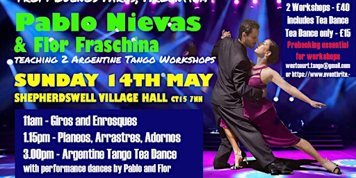 Argentine Tango Workshops with Pablo Nievas and Flor Fraschina