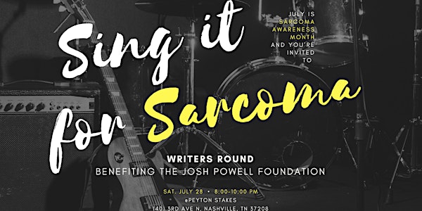 SING IT FOR SARCOMA