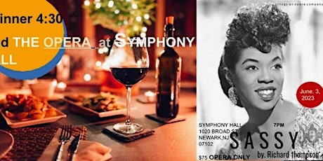 Trilogy An Opera Company presents SASSY @ Symphony Hall $75 OPERA ONLY