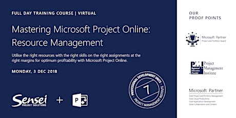 Mastering Microsoft Project Online: Resource Management (VIRTUAL)  primary image